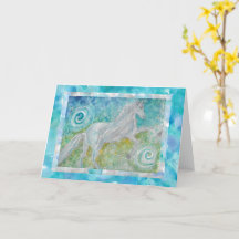 Whimsy Horse Play 2 Tom Kort Greeting Card 5x7