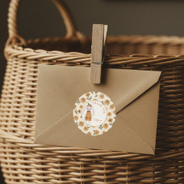 Whimsy Skogs Djur Favor Runt Klistermärke