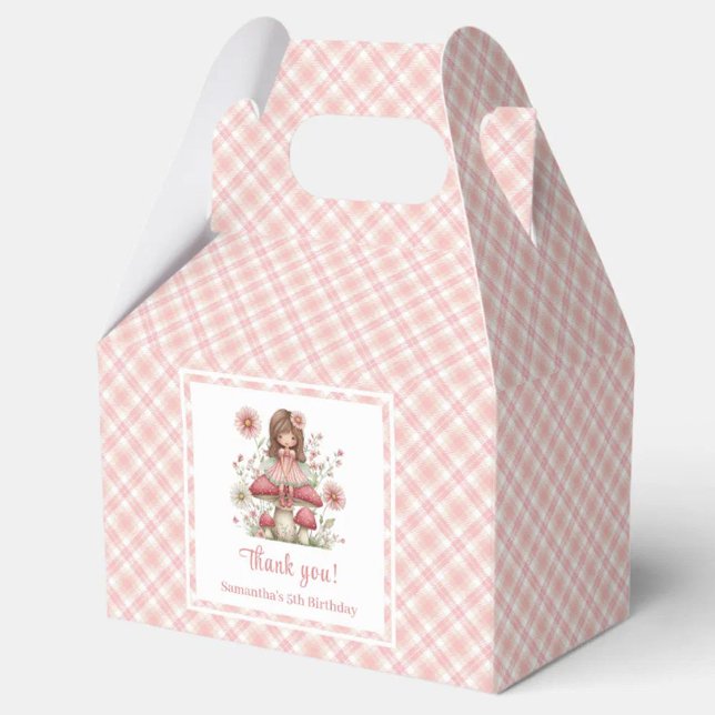 Whimsy Söt Älv Pastell Blommig Flick Favoritlåda Presentaskar (Whimsy Cute Fairy Pastel Floral Girl Favor Box)