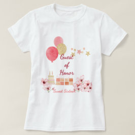 Whimsy & Wishes Sweet 16 Födelsedagsfirande Hedrad T Shirt