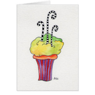 Whimsycake muffin hälsningskort