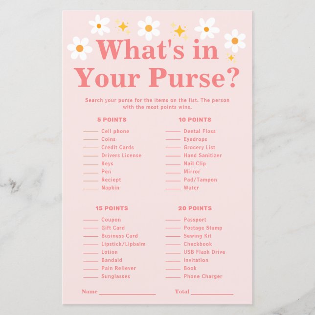 Whin in your purment Rosa Daisy baby-dusch (Framsida)