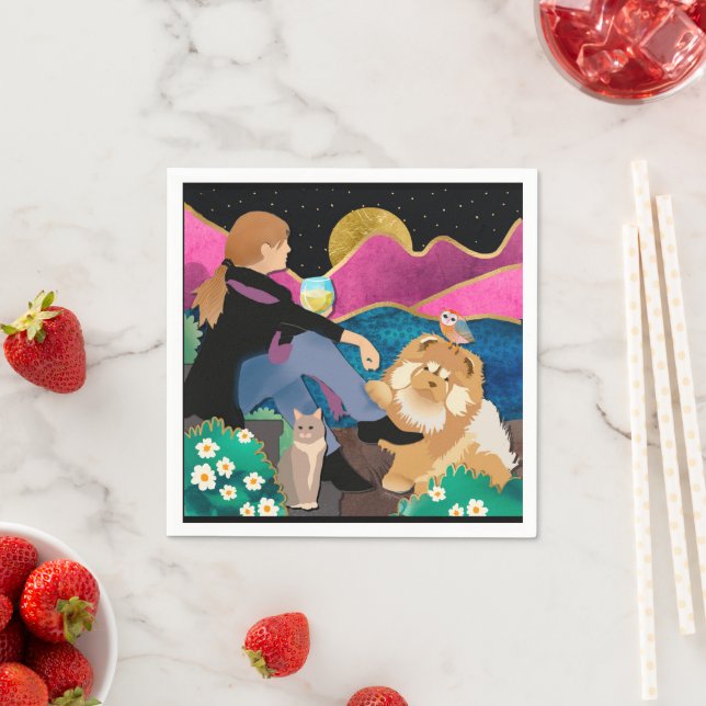 WHINE MED MIG KILLAR pappra Napkins Pappersservett (Insitu)