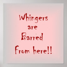 "Whingers are Barts from here" > Poster utskrifter