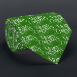 Whint God jul Retro Typography on Grönt Slips<br><div class="desc">Gå in i julstämningen med vår charmerande,  återinspirerade,  vita typografidesign som ställs mot anpassningsbarnas grönt bakgrund! Öka din dekoration och sprida helgdag på bästa möjliga snyggt. Här är en julsäsong fylld med glädje,  kärlek,  och mycket skratt!</div>