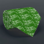 Whint God jul Retro Typography on Grönt Slips<br><div class="desc">Gå in i julstämningen med vår charmerande,  återinspirerade,  vita typografidesign som ställs mot anpassningsbarnas grönt bakgrund! Öka din dekoration och sprida helgdag på bästa möjliga snyggt. Här är en julsäsong fylld med glädje,  kärlek,  och mycket skratt!</div>