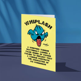 WHIPLASH-hälsningskort - Anteckningskort