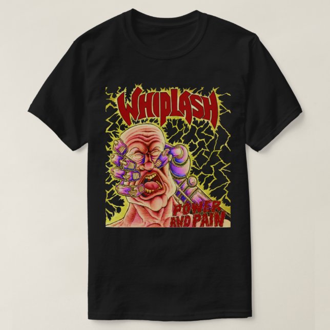 WHIPLASH-ström och Pain T Shirt (Design framsida)