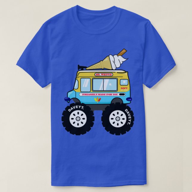 Whippe Monster Lastbil T Shirt (Design framsida)