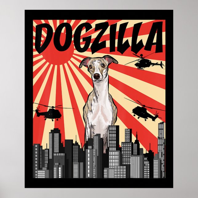 Whipper Gift | Lustisk japansk rödhaj-vitling Poster (Framsidan)