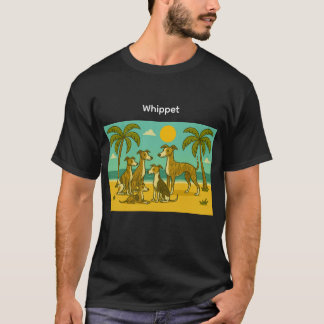 Whippet Beach T Shirt