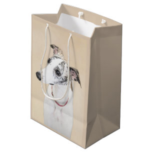 Whippet engelska Whippet som är plötslig, vit so