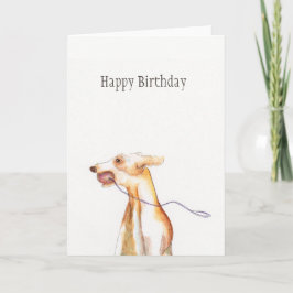 "Whippet" födelsedagkort Kort