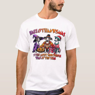 Whippet Halloween Thanksgiving Christmas Överstorl T Shirt