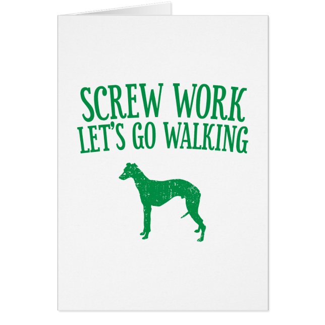 Whippet Hälsningskort (Framsidan)