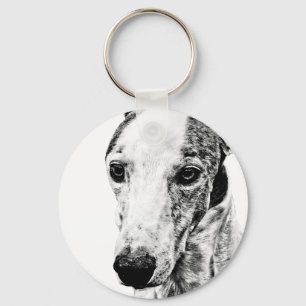 Whippet hund nyckelring
