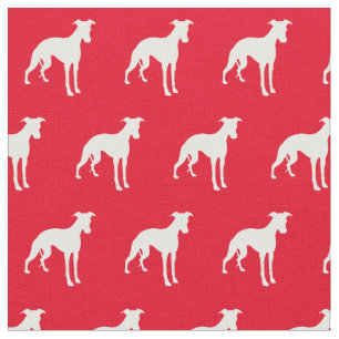 Whippet Hund Silhuett Husdjur Röd Tyg