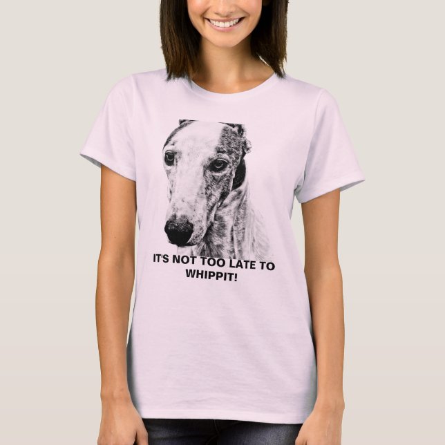 Whippet hund t-shirt (Framsida)
