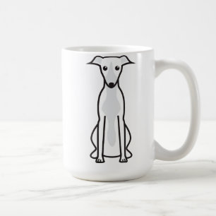 Whippet hundtecknad kaffemugg