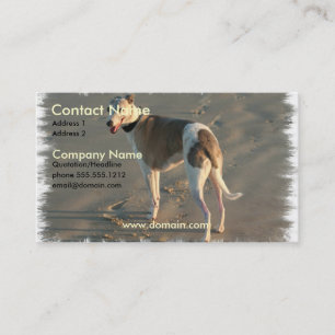 Whippet hundvisitkort visitkort