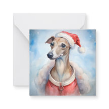 Whippet julkort - Festiv högtid