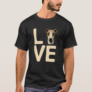 Whippet-konst för män kvinnor barn Whippet hundäls T Shirt