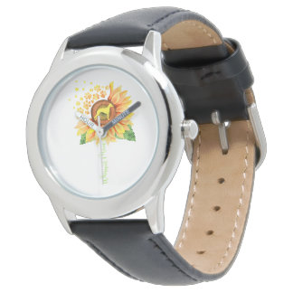 Whippet Mom Sunflower | Whippet Lover Armbandsur