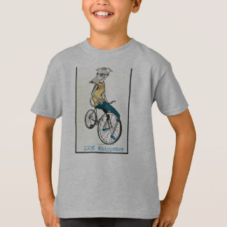 Whippet på en cykel t shirt