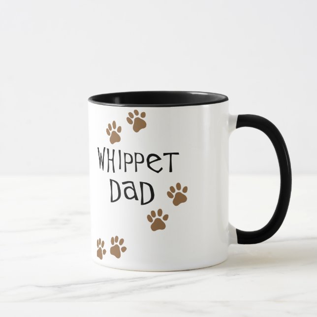 Whippet pappa för Whippet hundpappor Mugg (Höger)