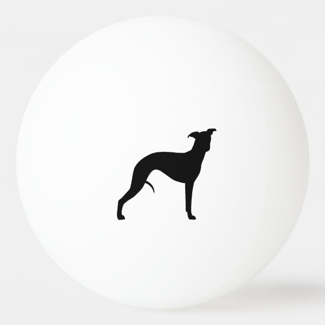Whippet Silhouette Pingisboll (Framsidan)