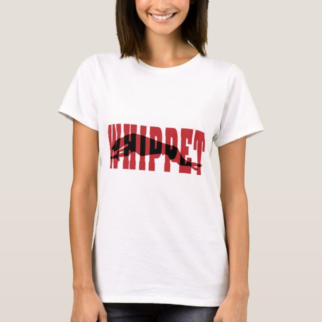 Whippet silhouette t-shirt (Framsida)
