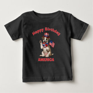 Whippet-valp (2i) Patriotisk barn t-shirt