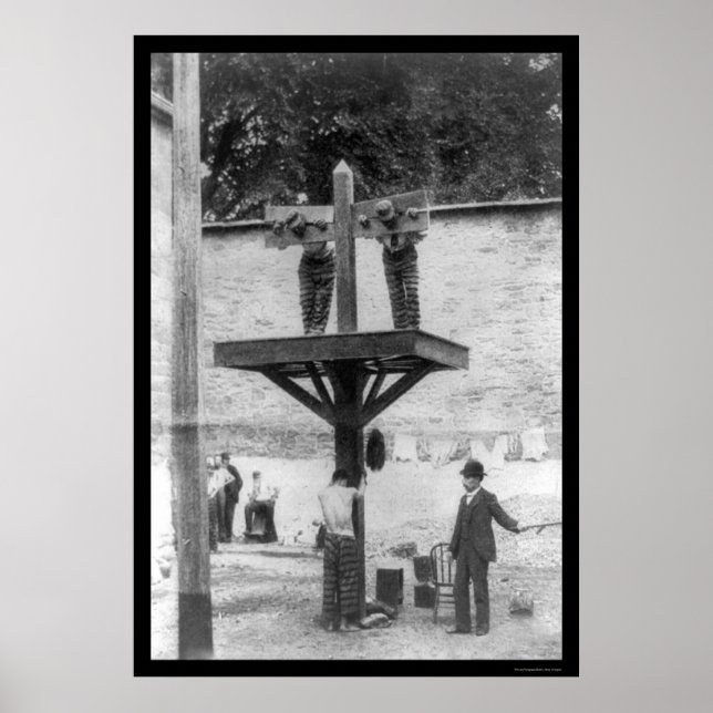 Whipping Post i Delaware 1907 Poster (Framsidan)