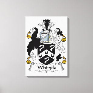 Whipple Family Crest Canvastryck