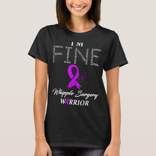 Whipple Surgery Warrior T Shirt (Framsida)
