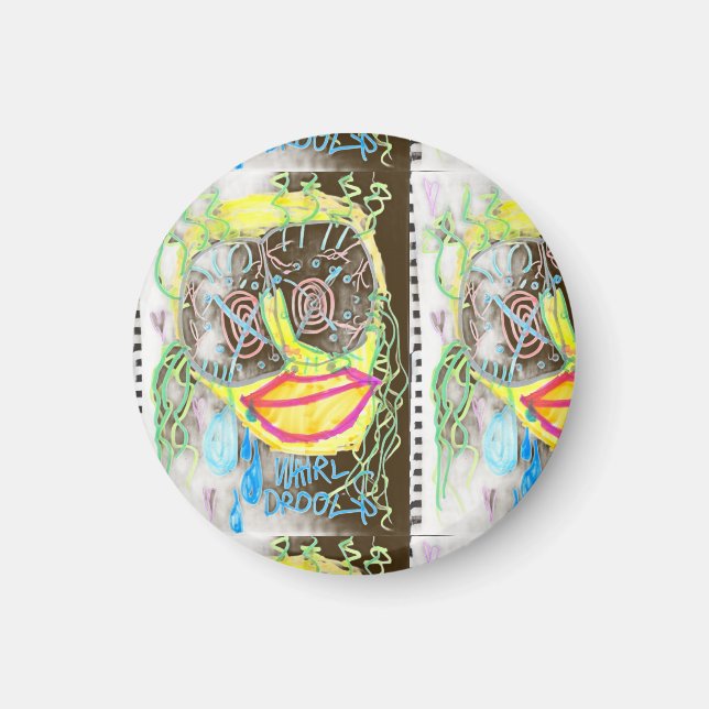 "WHiRL-DROOL$" av thaddeus & crimson's Adam Moyer Magnet (Framsidan)