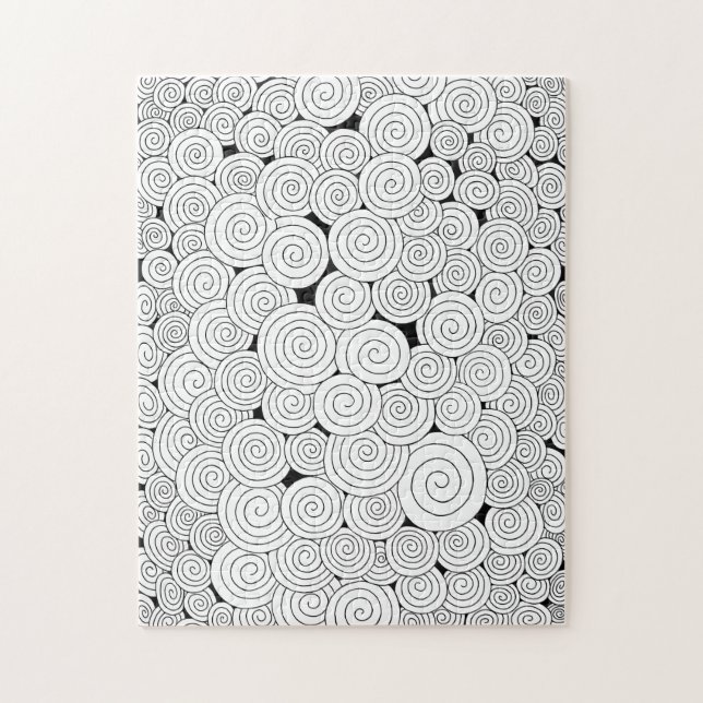 Whirl & Wonder – Colorable Note Card Pussel (Vertikal)