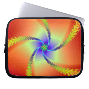 Whirligie in Red and Gult Laptop Fodral