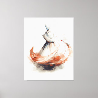 Whirling Dervish Illustration Canvastryck