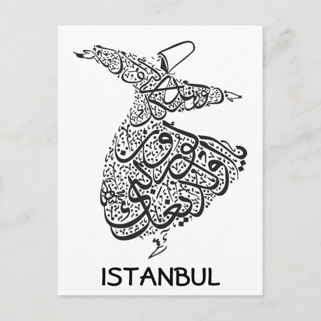 Whirling Dervish Vykort (Framsida)