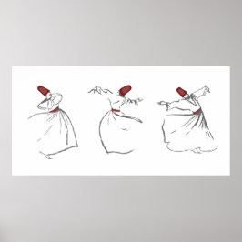 Whirling Dervishes Print Poster