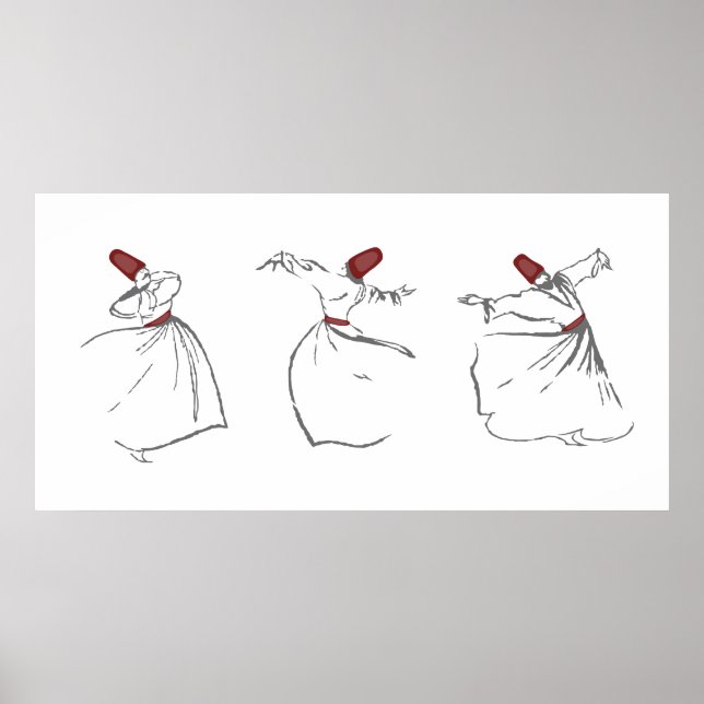 Whirling Dervishes Print Poster (Framsidan)