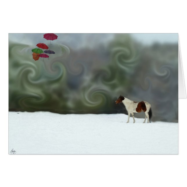 Whirling Dreams Poster Hälsningskort (Framsidan Horizontal)