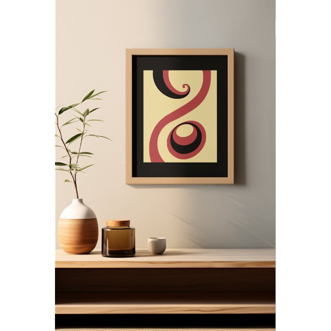 Whirling in Harmony: Fet Abstrakt Poster set I (Skapare uppladdad)