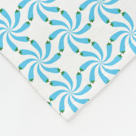 Whirling Petals Mönster Fleecefilt