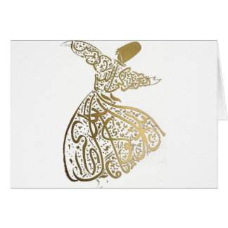 Whirling Sufi Dervish Hälsningskort