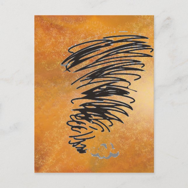 Whirling Tornado Vykort (Framsida)