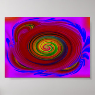 Whirlpool av blått poster