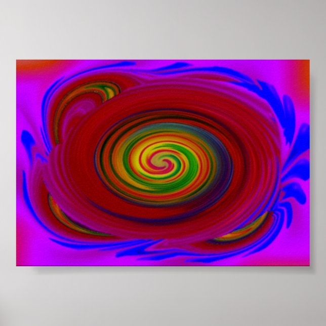 Whirlpool av blått poster (Framsidan)