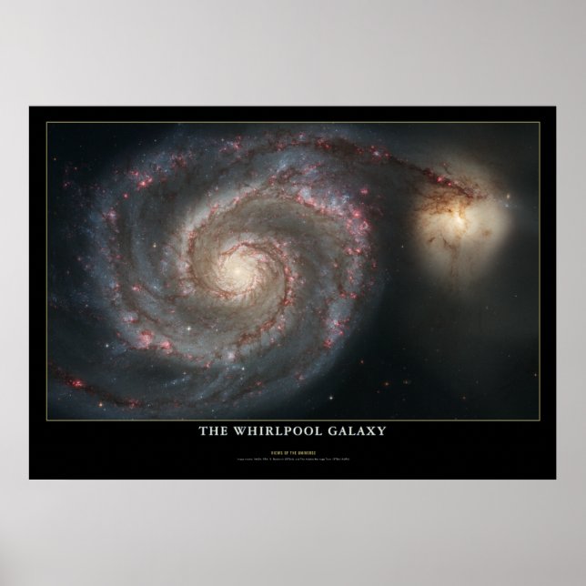 Whirlpool Galaxy Colossal Astronomy Poster (Framsidan)